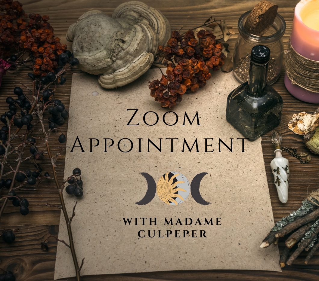 Witchcraft Zoom Appointment - 45 minutes